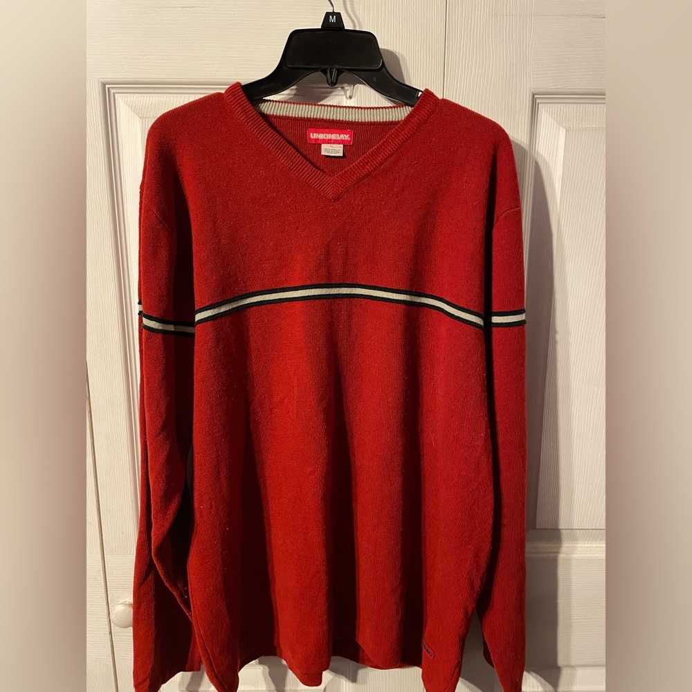 vintage unionbay red sweater